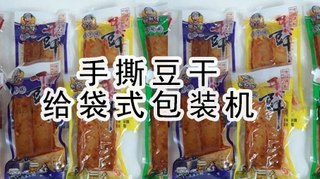 【真空系列5】手撕豆干给袋式真空包装机